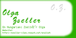 olga zseller business card